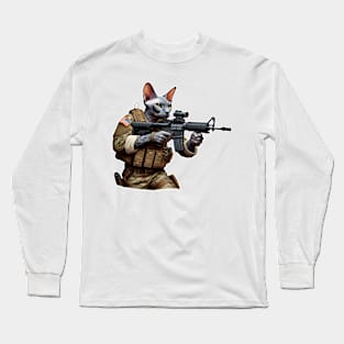 Tactical Cat Long Sleeve T-Shirt